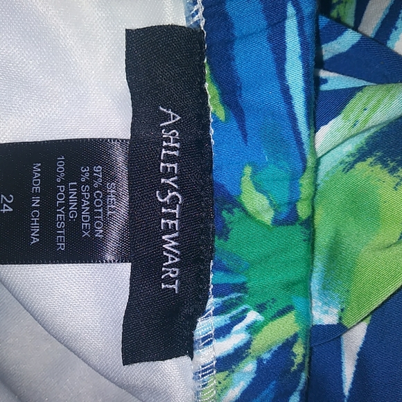 Ashley Stewart Tropical print strapless dress sz24 - Picture 5 of 5
